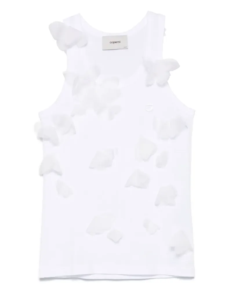 COPERNI Tanktop mit Schmetterling-Logo - Weiß Weiß