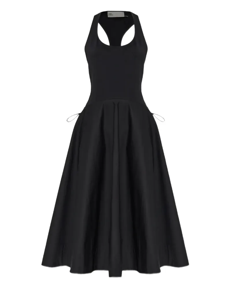Tory Burch Midikleid mit Racerback - Schwarz Schwarz