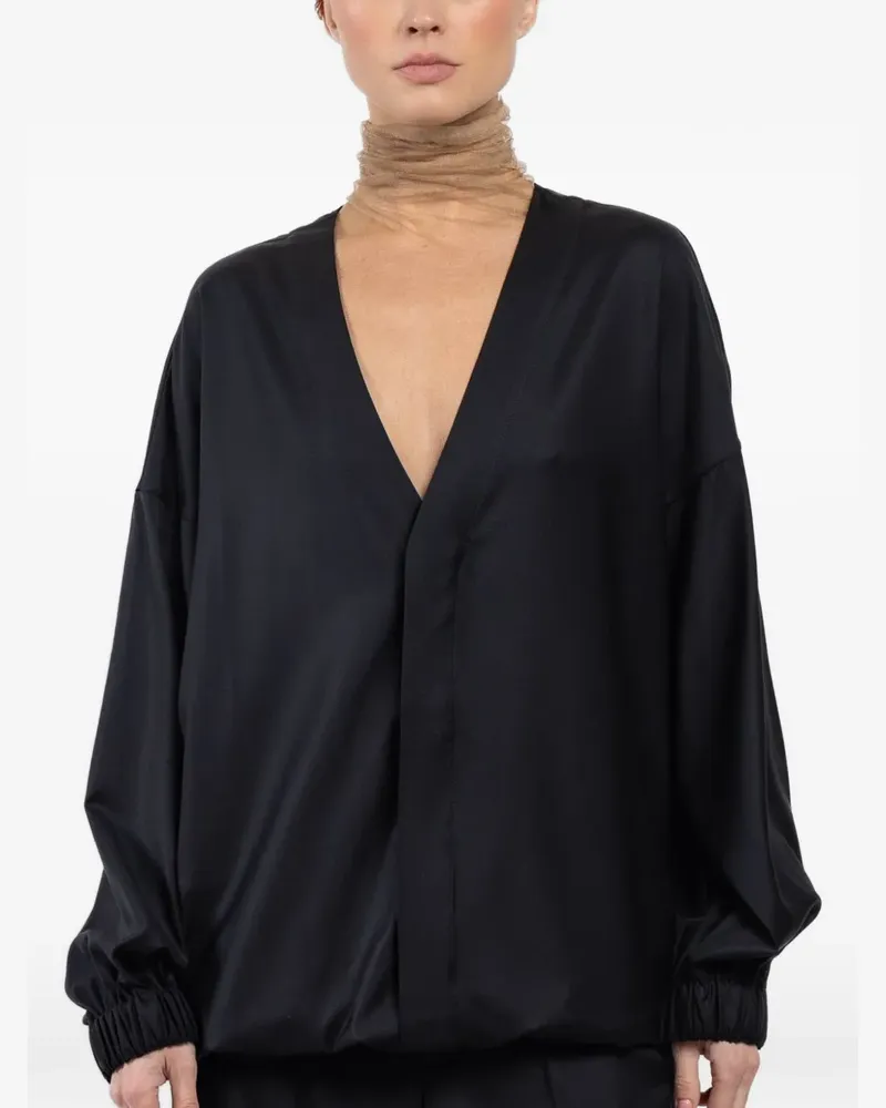 Sa Su Phi V-neck button jacket - Schwarz Schwarz