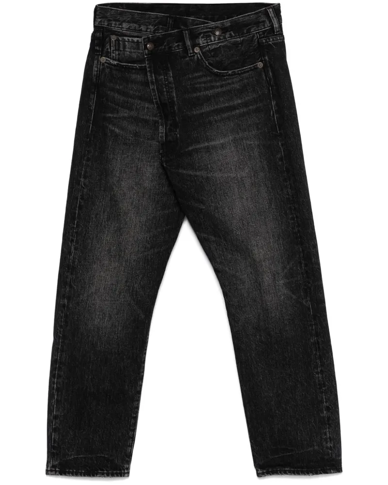R13 Crossover Jeans - Schwarz Schwarz