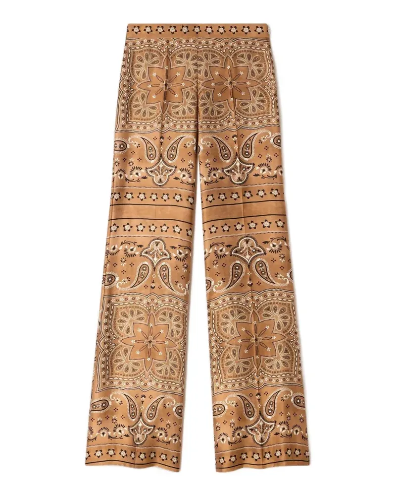 Sandro Jogginghose mit Bandana-Print - Braun Braun