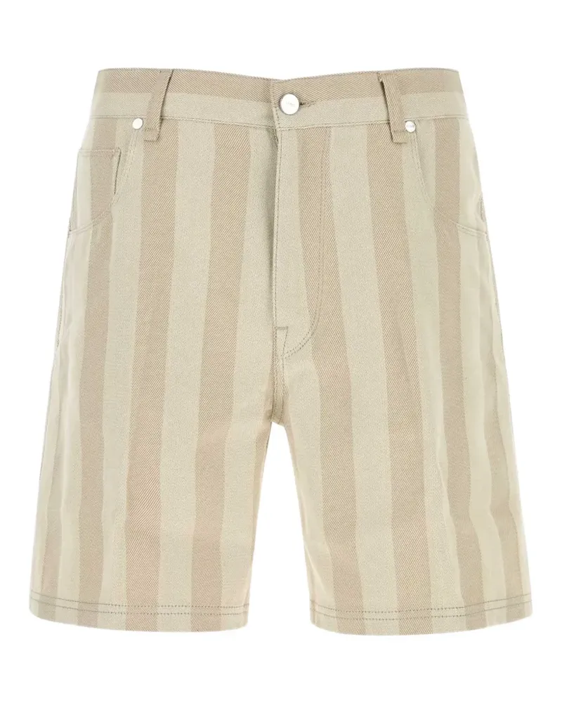 Fendi striped bermuda shorts - Nude Nude