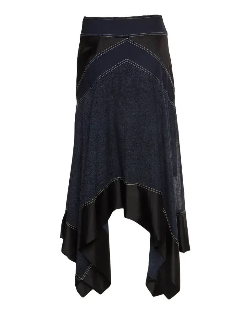 Diane von Furstenberg Asymmetrischer Midirock - Blau Blau