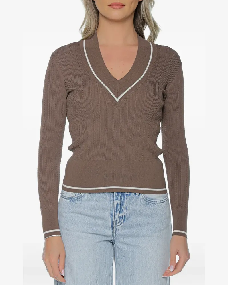 Armani Exchange V-neck sweater - Braun Braun