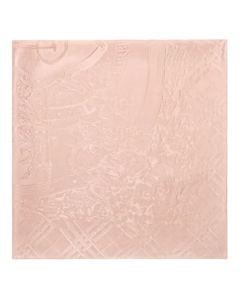 Burberry Floral Crest silk scarf - Rosa Rosa