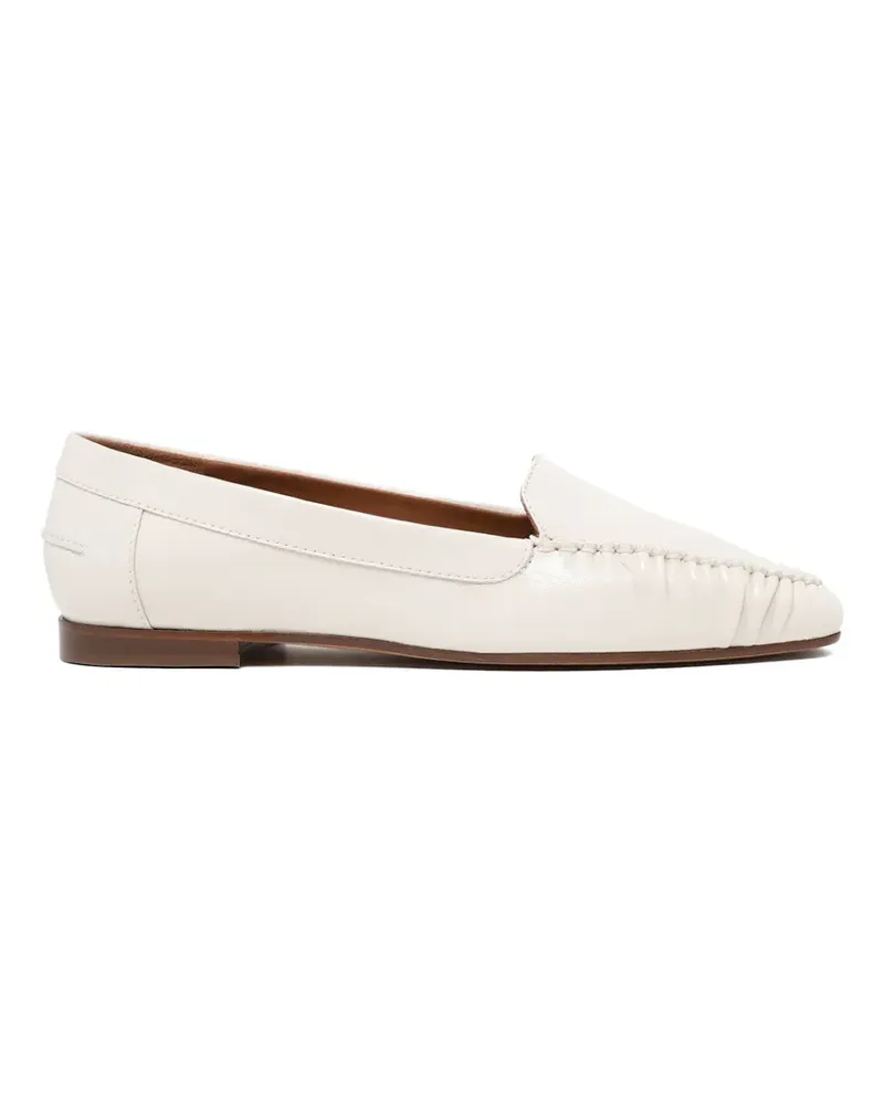 Pollini whipstitch-trim loafers - Nude Nude