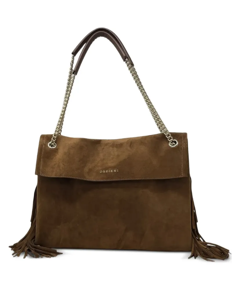 Orciani fringe satchel shoulder bag - Braun Braun