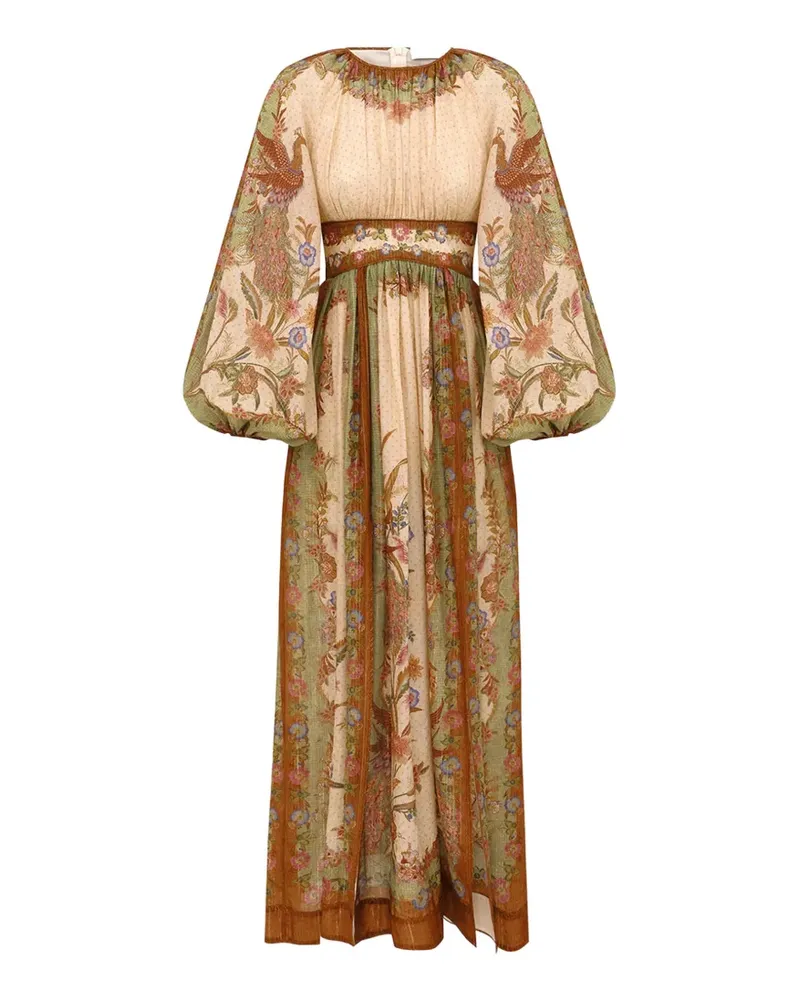 Zimmermann Indra waisted maxi dress - Nude Nude