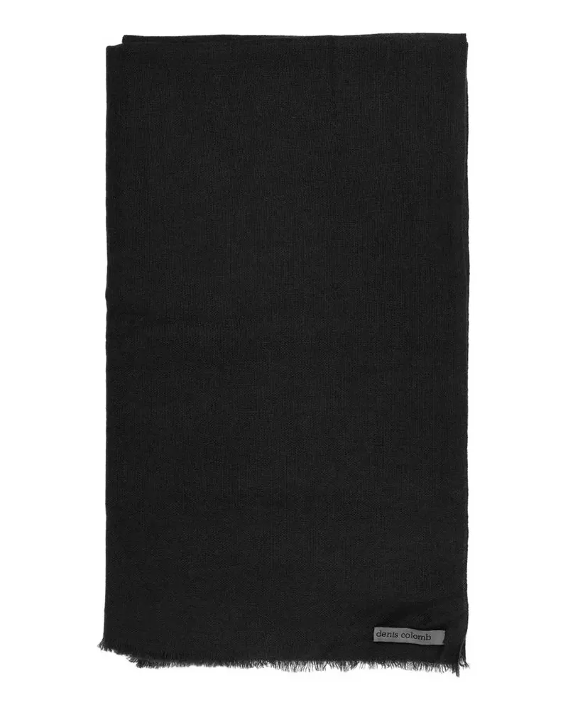 Denis Colomb fringed ring shawl scarve - Schwarz Schwarz