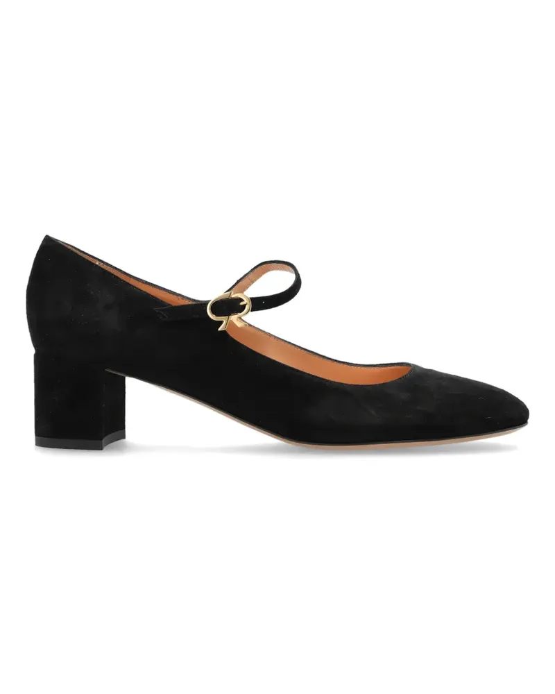 Gianvito Rossi Mary Jane suede pumps - Schwarz Schwarz