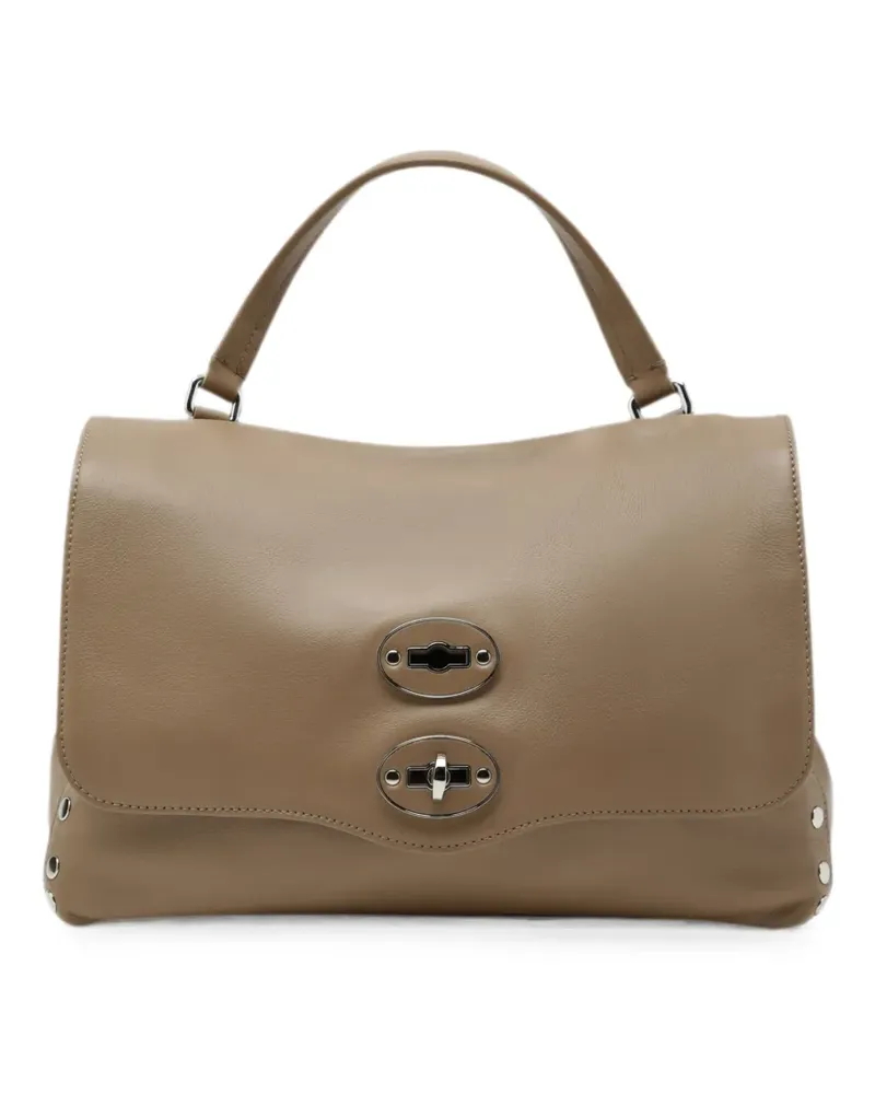 Zanellato Kleine Postina Tote Bag mit Nieten - Nude Nude