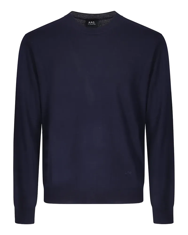 A.P.C. Matthieu Pullover mit rundem Ausschnitt - Blau Blau