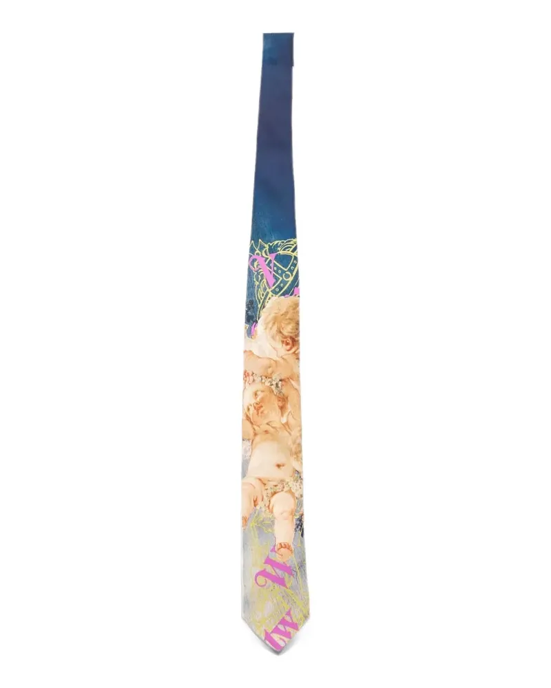 Vivienne Westwood tie 8.5cm - Blau Blau