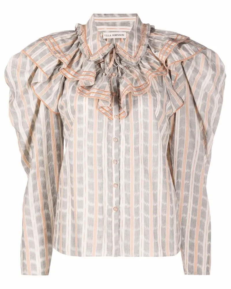 Ulla Johnson Bluse mit Karomuster - Nude Nude