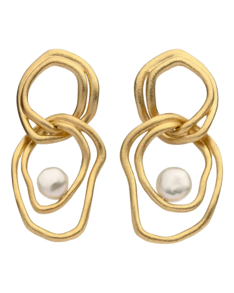 AUTORE MODA Celeste Ohrringe mit Perlen - Gold Gold
