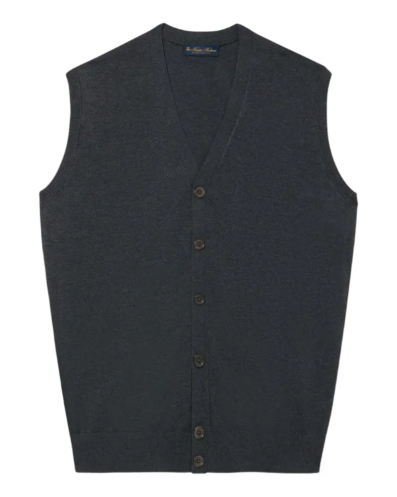 Brooks Brothers Cardigan mit V-Ausschnitt - Grau Grau