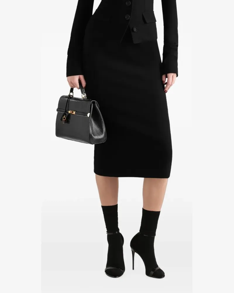 Dolce & Gabbana Rock aus Wollstretch - Schwarz Schwarz