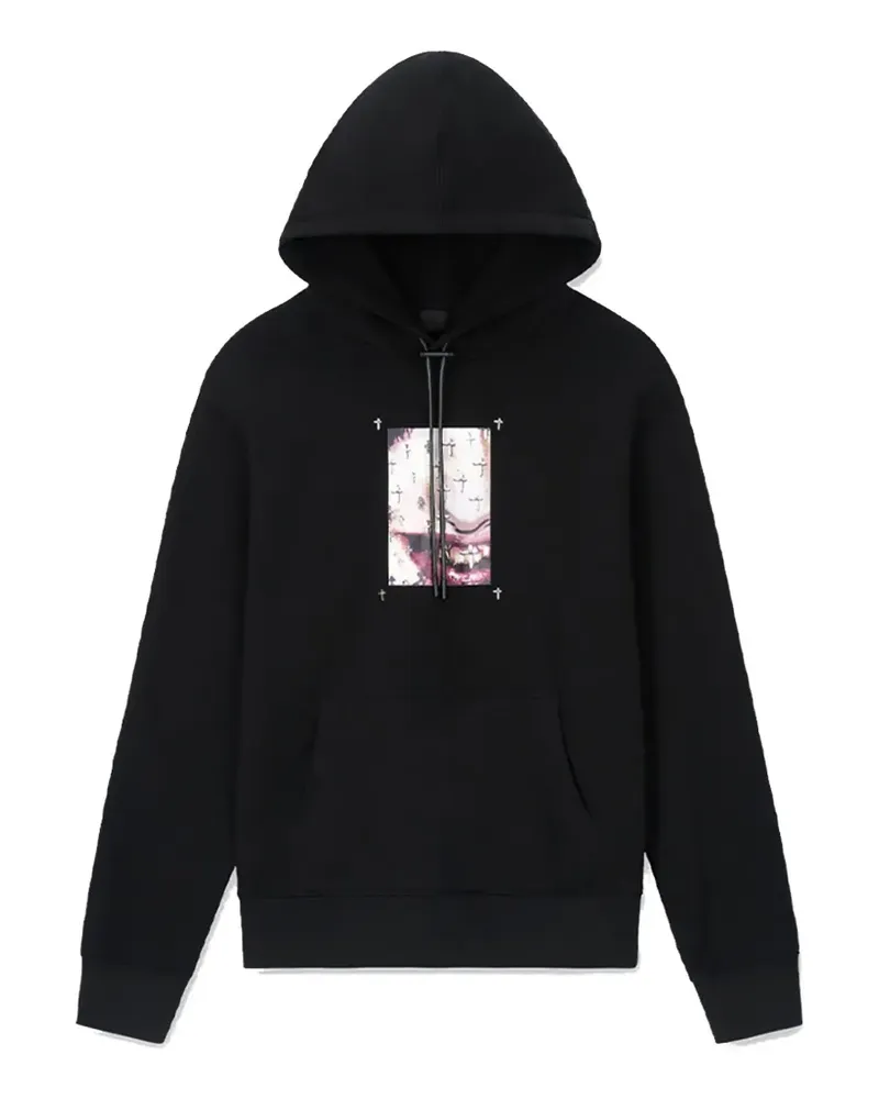 RTA Dion graphic-print hoodie - Schwarz Schwarz