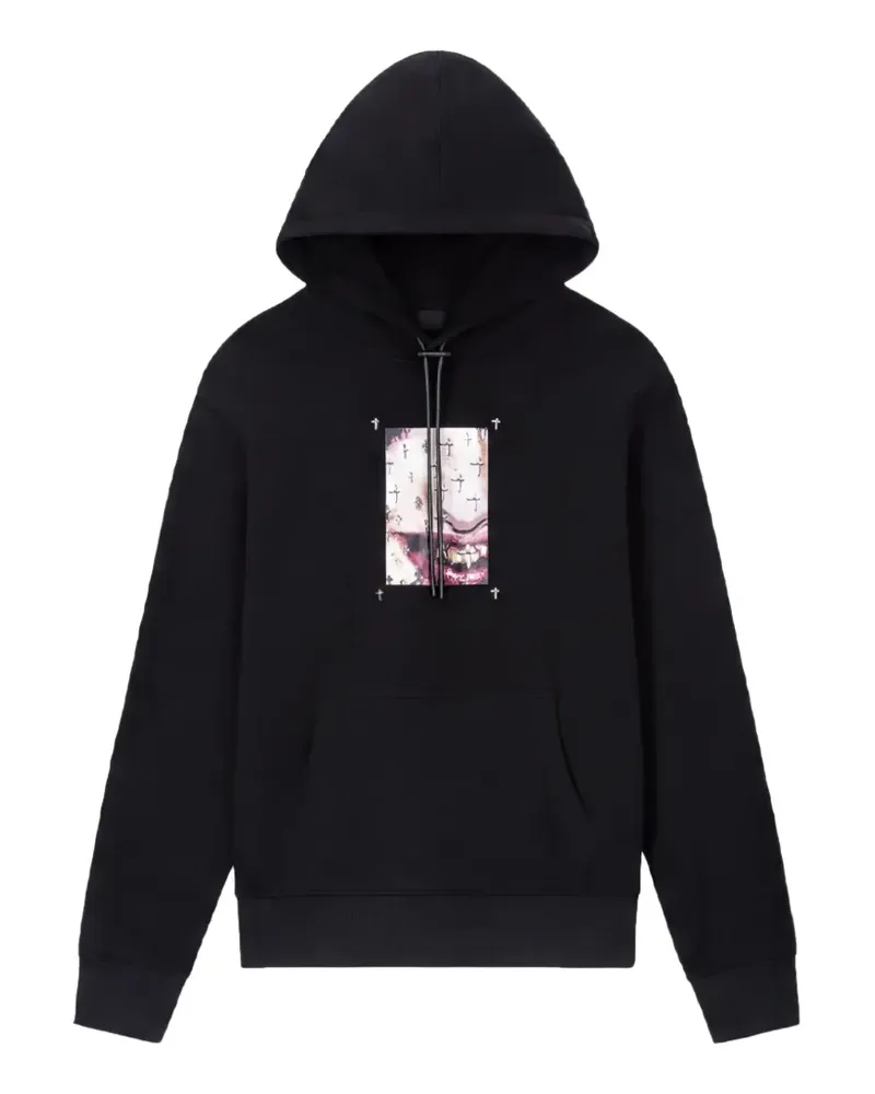 RTA Dion Hoodie mit grafischem Print - Schwarz Schwarz