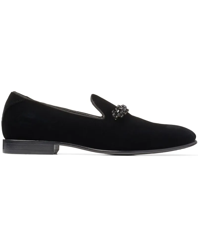 Jimmy Choo Verzierte Thame Loafer Schwarz