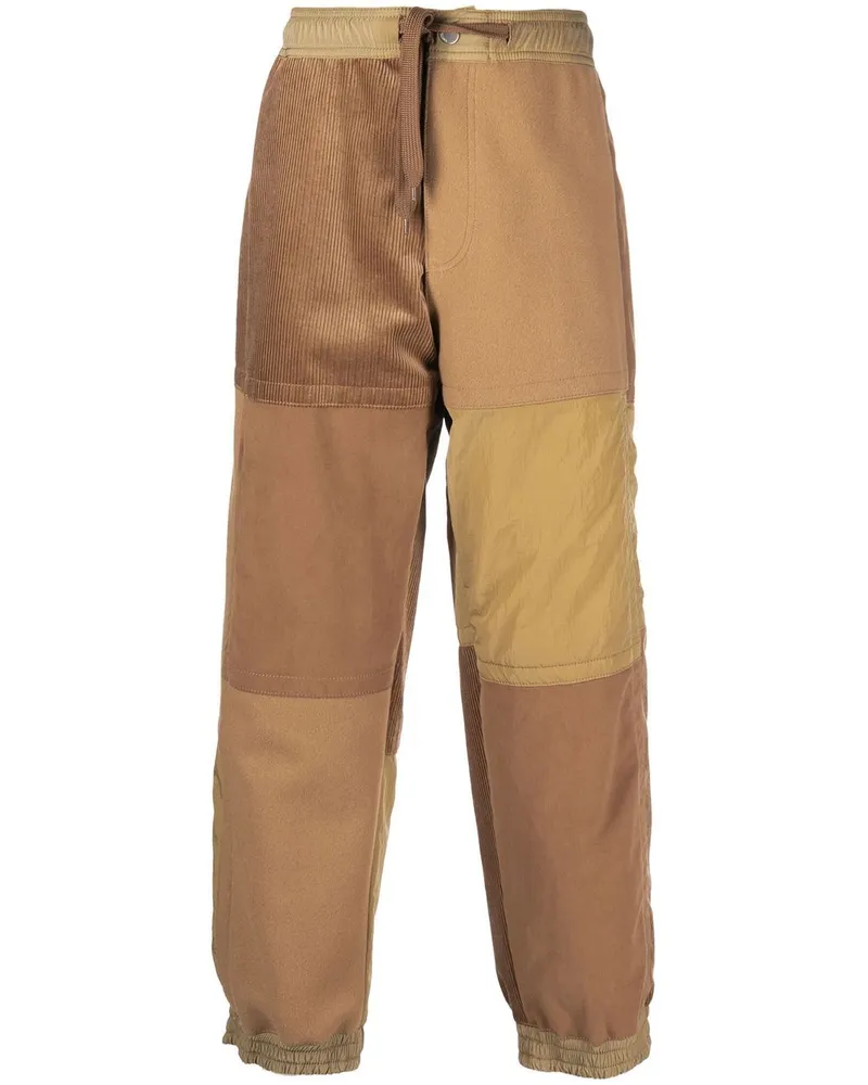Emporio Armani Gerade Hose mit Kontrasteinsätzen - Nude Nude