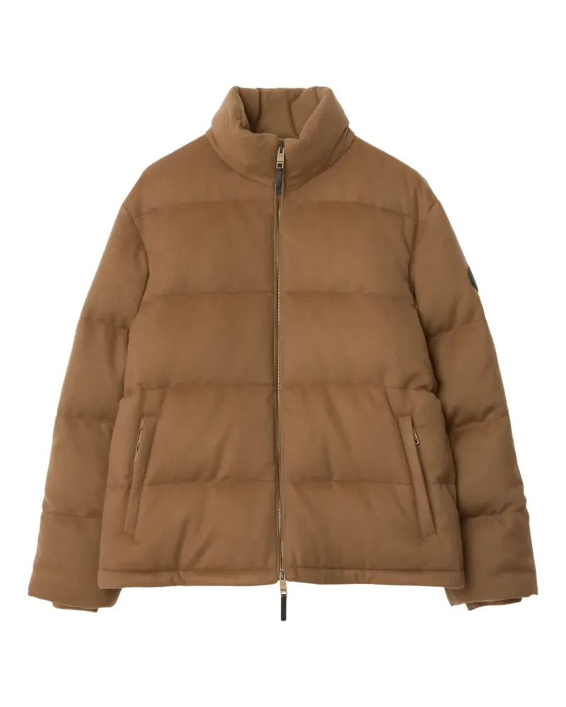 Burberry Gefütterte Jacke mit Stehkragen - Braun Braun