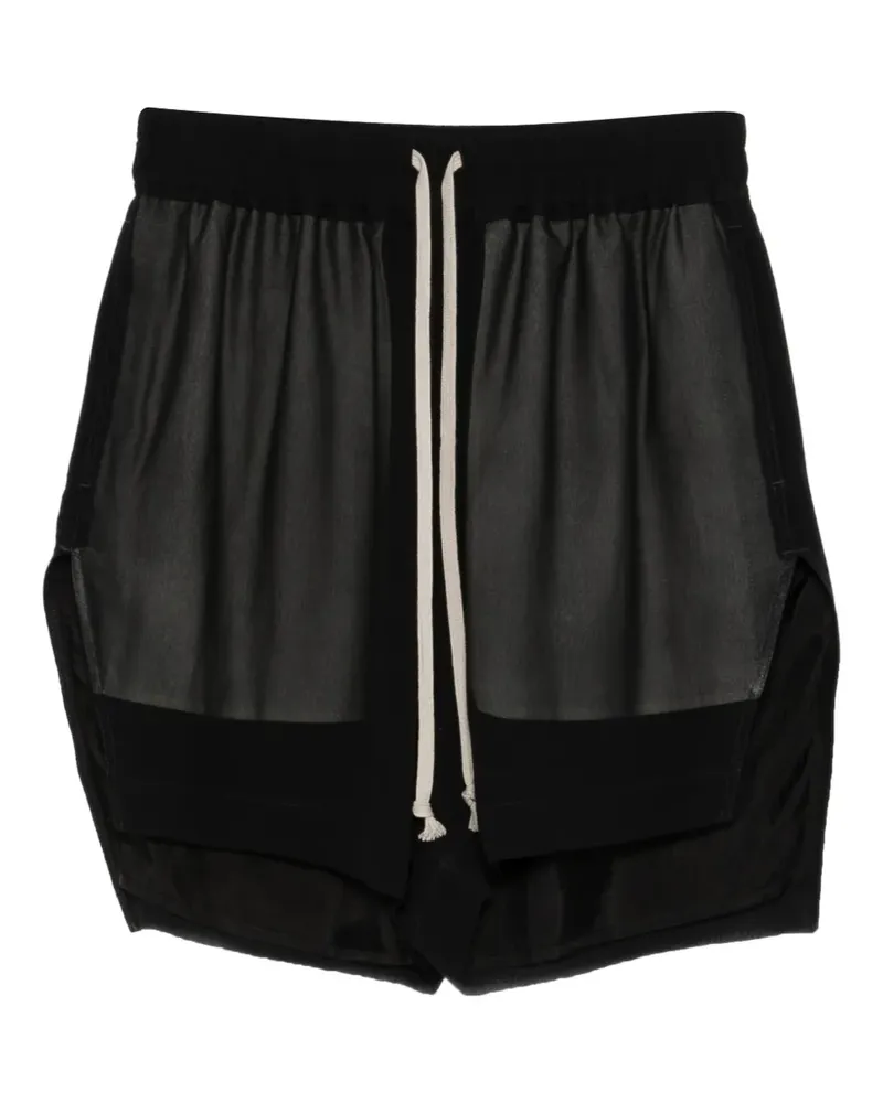 Rick Owens drawstring panelled shorts - Schwarz Schwarz