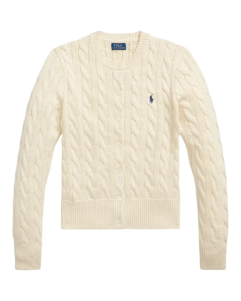 Ralph Lauren Cardigan mit Zopfmuster - Nude Nude
