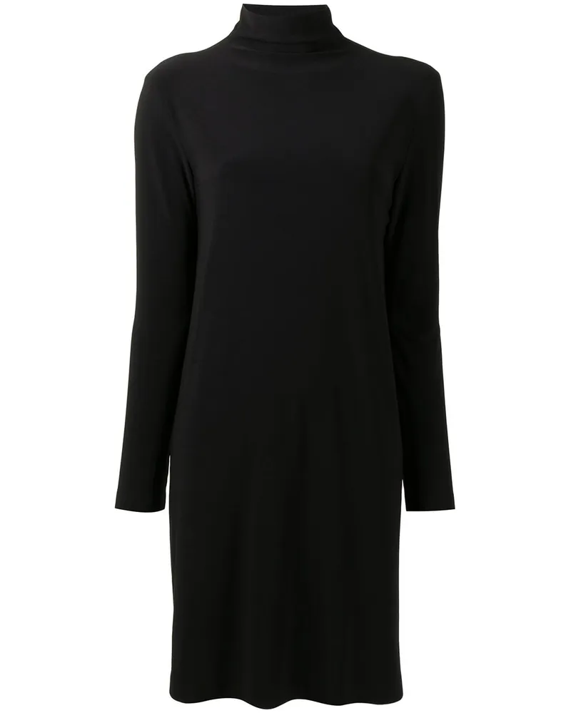 Norma Kamali Pulloverkleid mit Stehkragen - Schwarz Schwarz