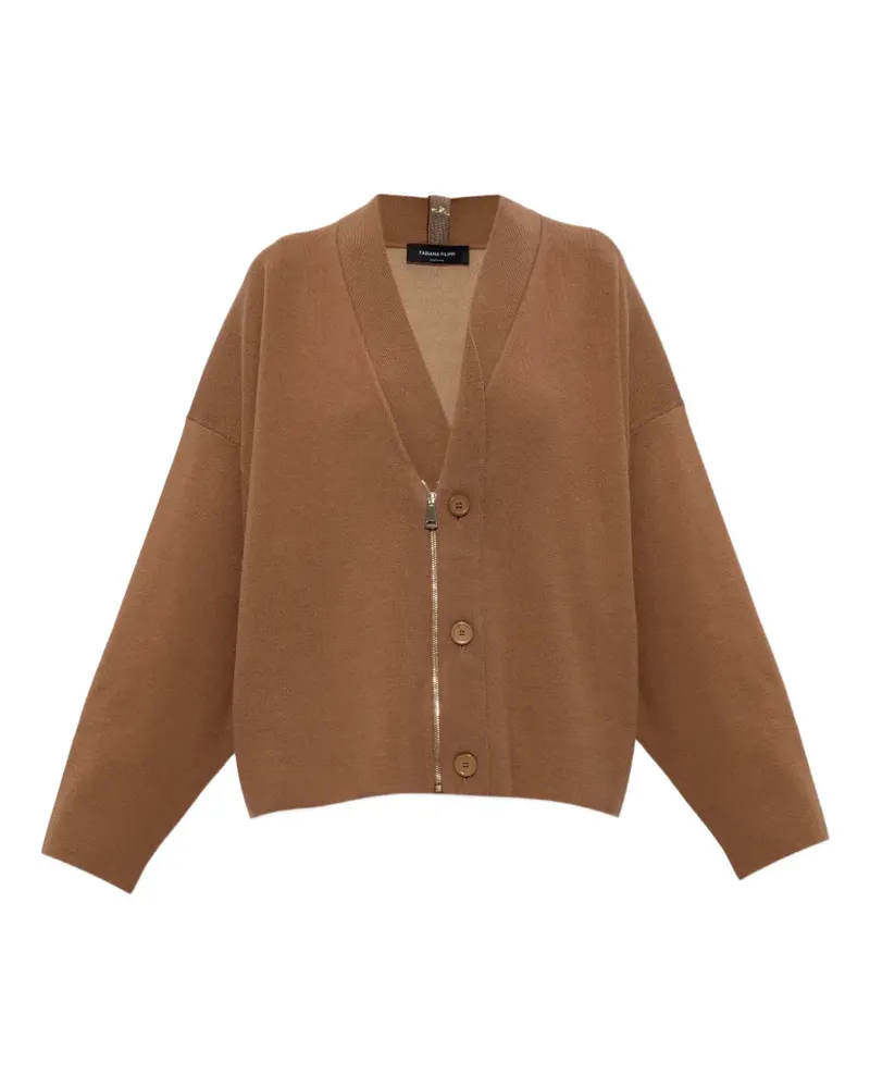 Fabiana Filippi Cardigan mit V-Ausschnitt - Braun Braun