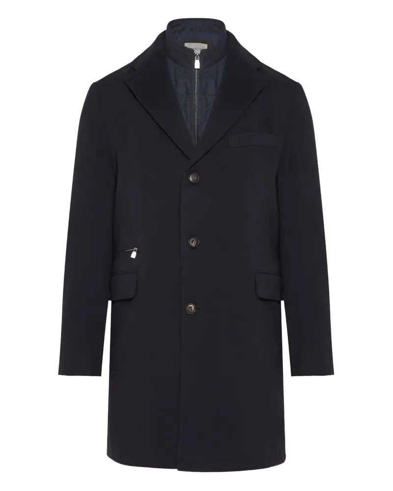 Corneliani layered coat - Blau Blau