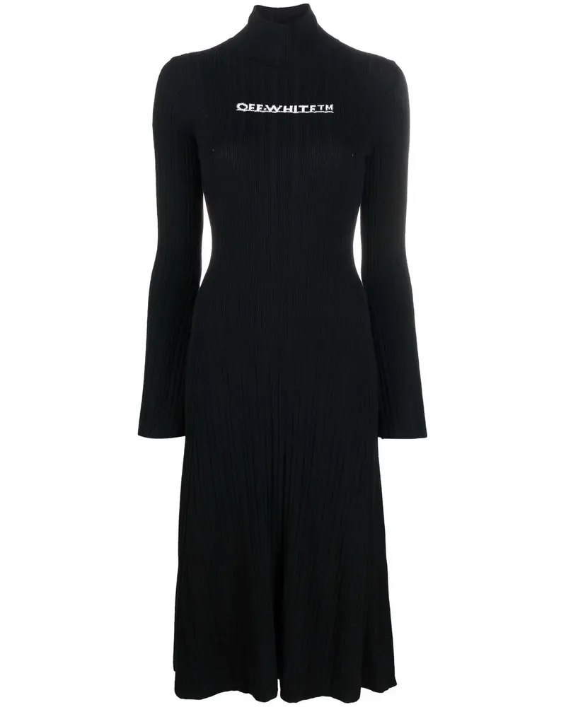 OFF-WHITE Kleid mit Logo - Schwarz Schwarz