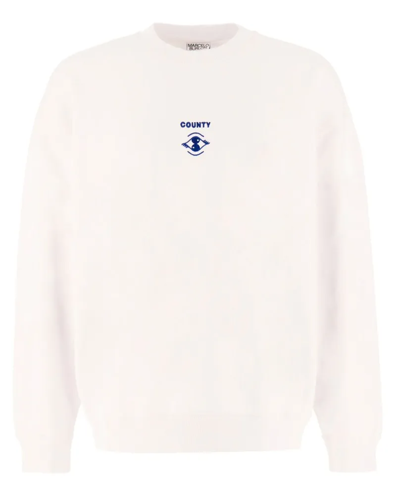 Marcelo Burlon | County of Milan Poster Eye Sweatshirt - Weiß Weiß