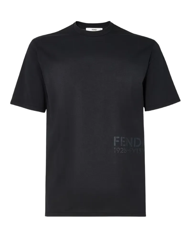 Fendi black cotton T-shirt - Schwarz Schwarz
