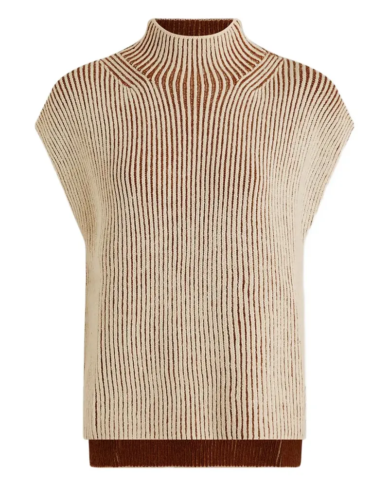 Varley Gerippter Rollkragenpullover - Nude Nude