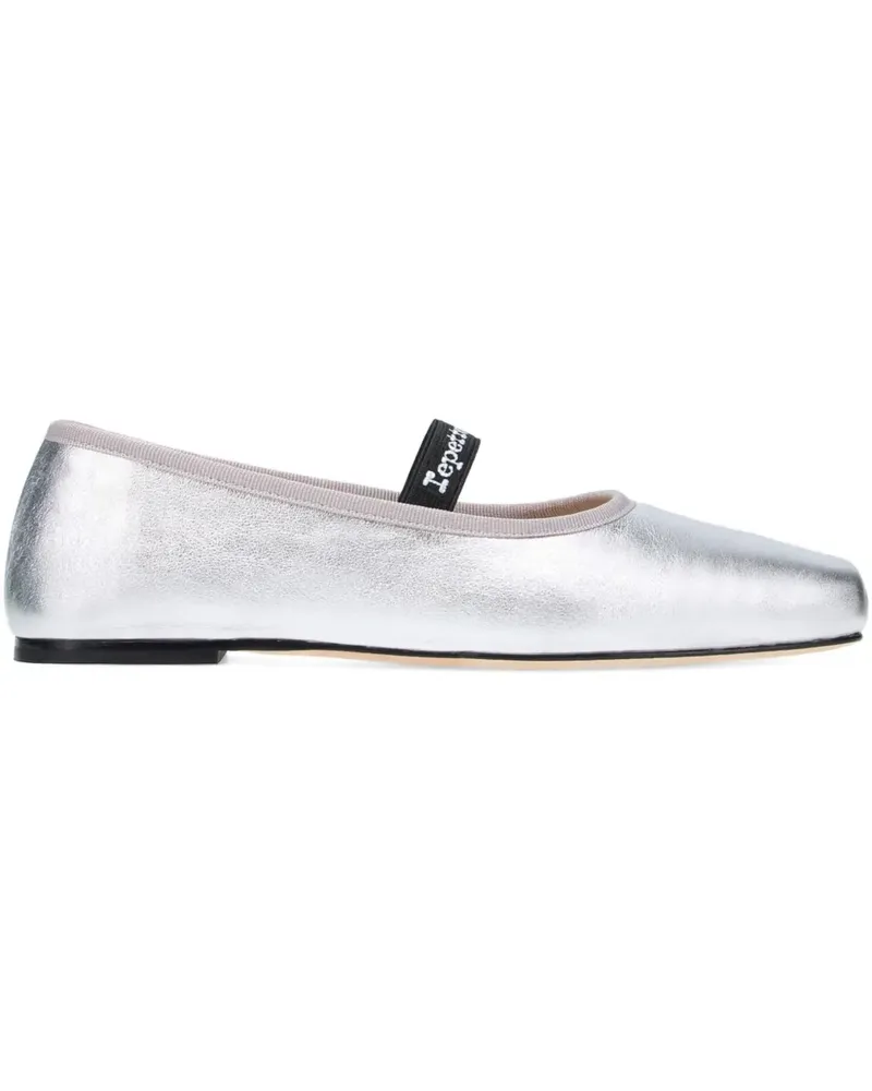 Repetto Lisbeth Ballerinas mit eckiger Kappe - Silber Silber