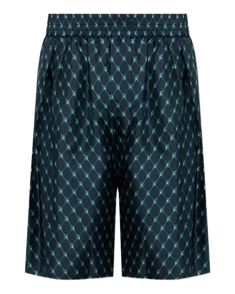 Balmain silk shorts - Blau Blau