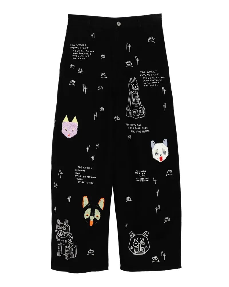 Loewe x Louis Wain Hose - Schwarz Schwarz