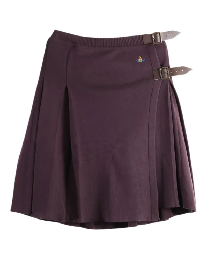 Vivienne Westwood buckle-fastening pleated skirt - Violett Violett
