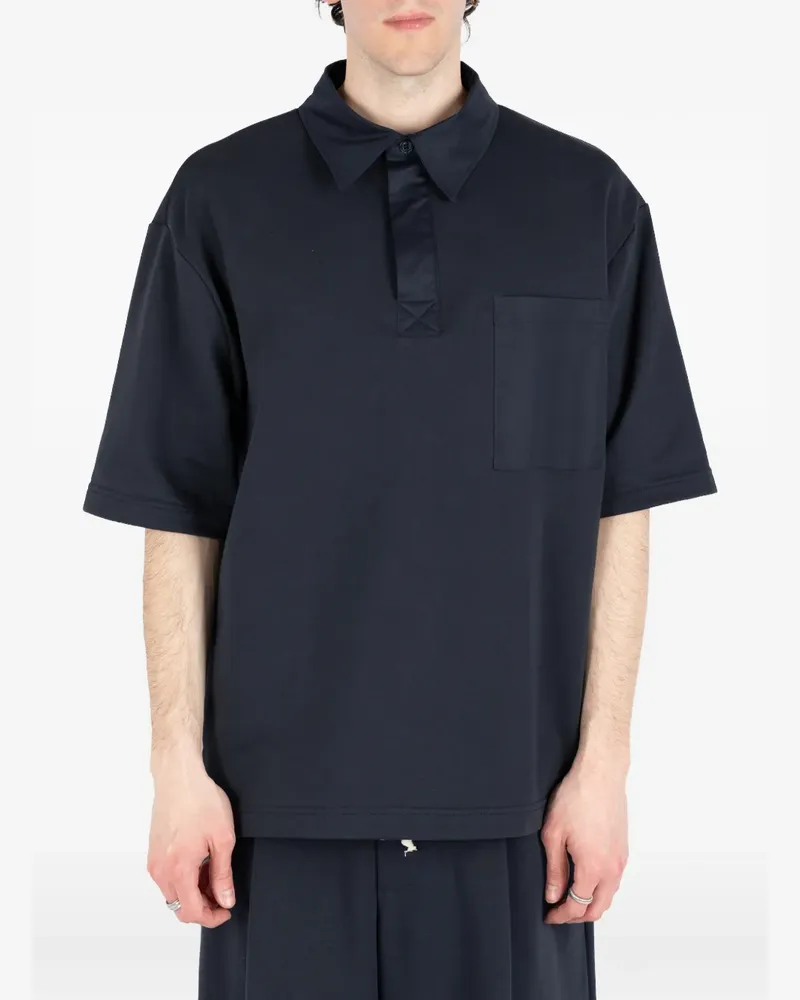 Société Anonyme Polo 92 patch-pocket short-sleeve polo shirt - Blau Blau