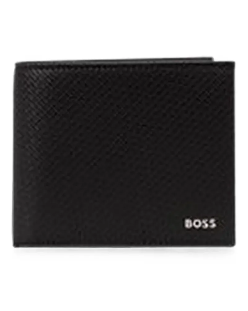 HUGO BOSS Portemonnaie mit Logo-Schild - Schwarz Schwarz