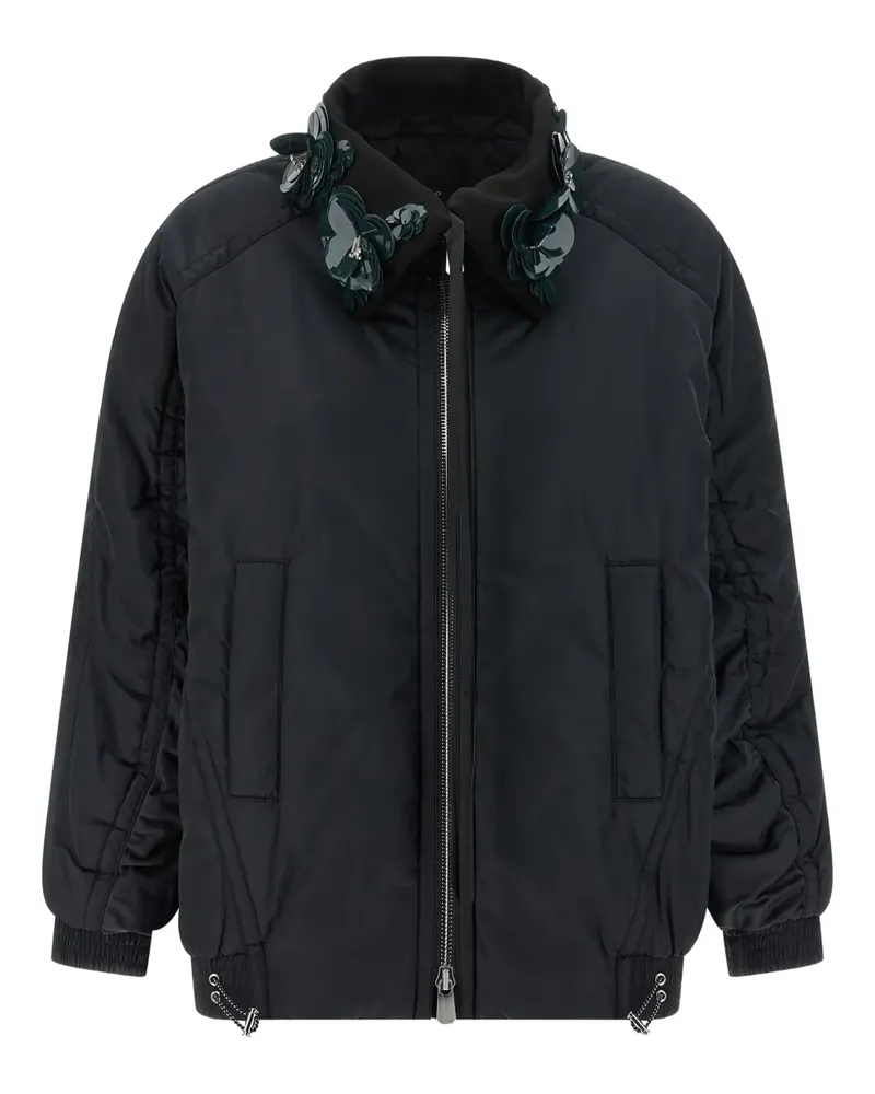 Pinko Clarinda Jacke mit Blumeneinsätzen - Blau Blau