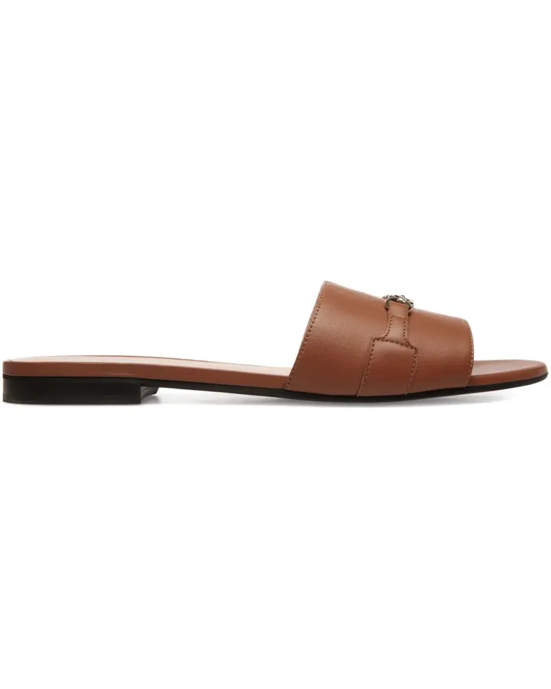 Bally Sandalen mit Kettendetail - Braun Braun