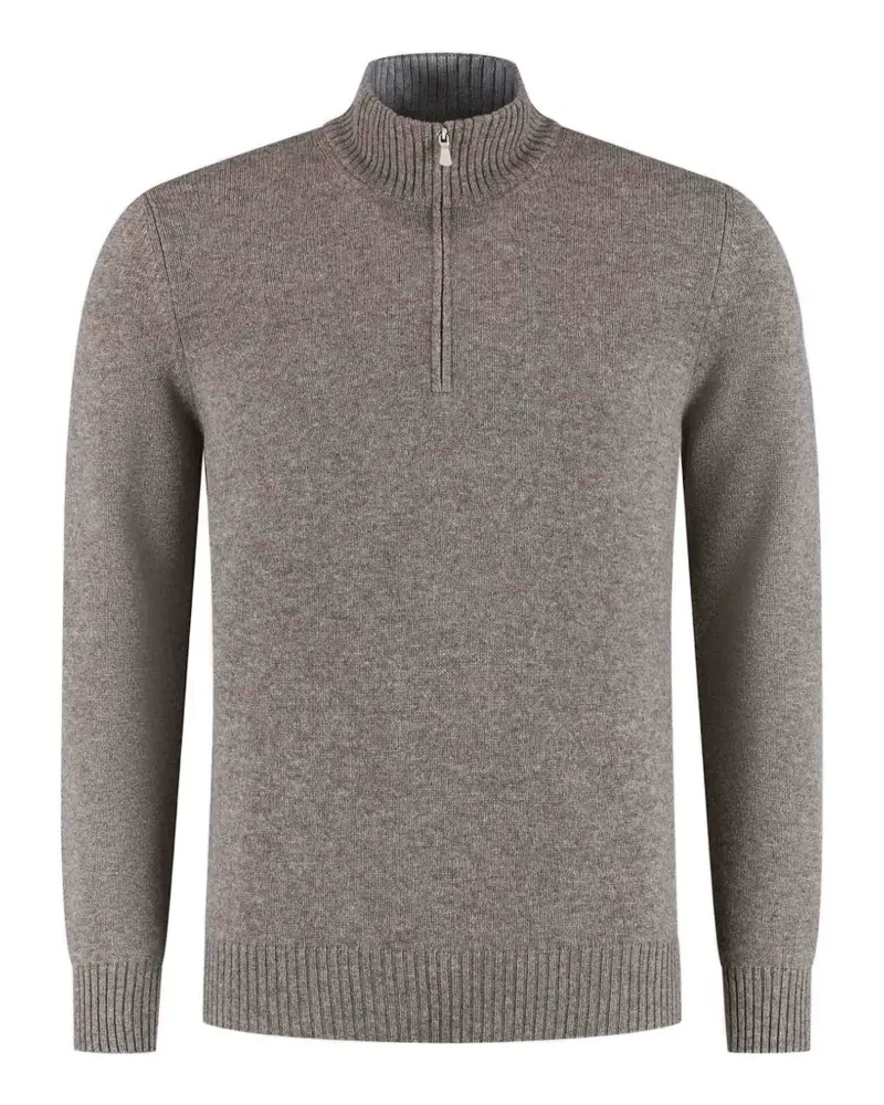 Gran Sasso Pullover mit Reißverschluss - Braun Braun