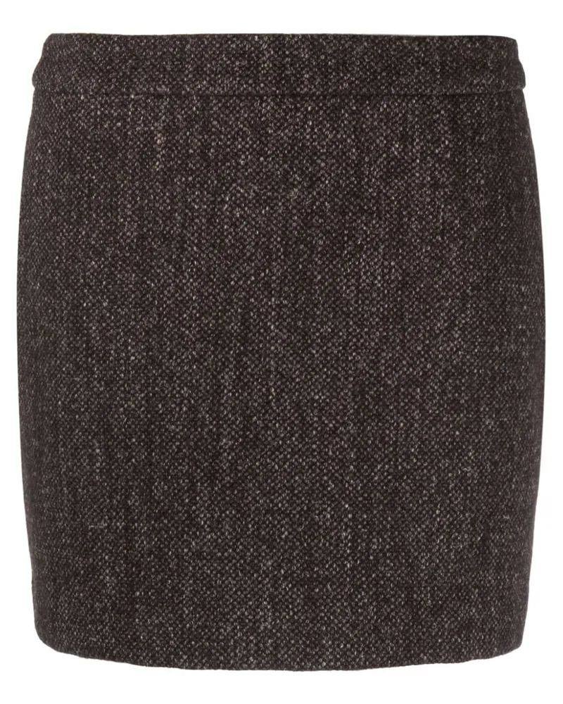 Roberto Collina Minirock mit hohem Bund - Braun Braun