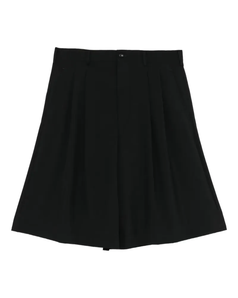 Comme des Garçons Shorts mit Falten - Schwarz Schwarz
