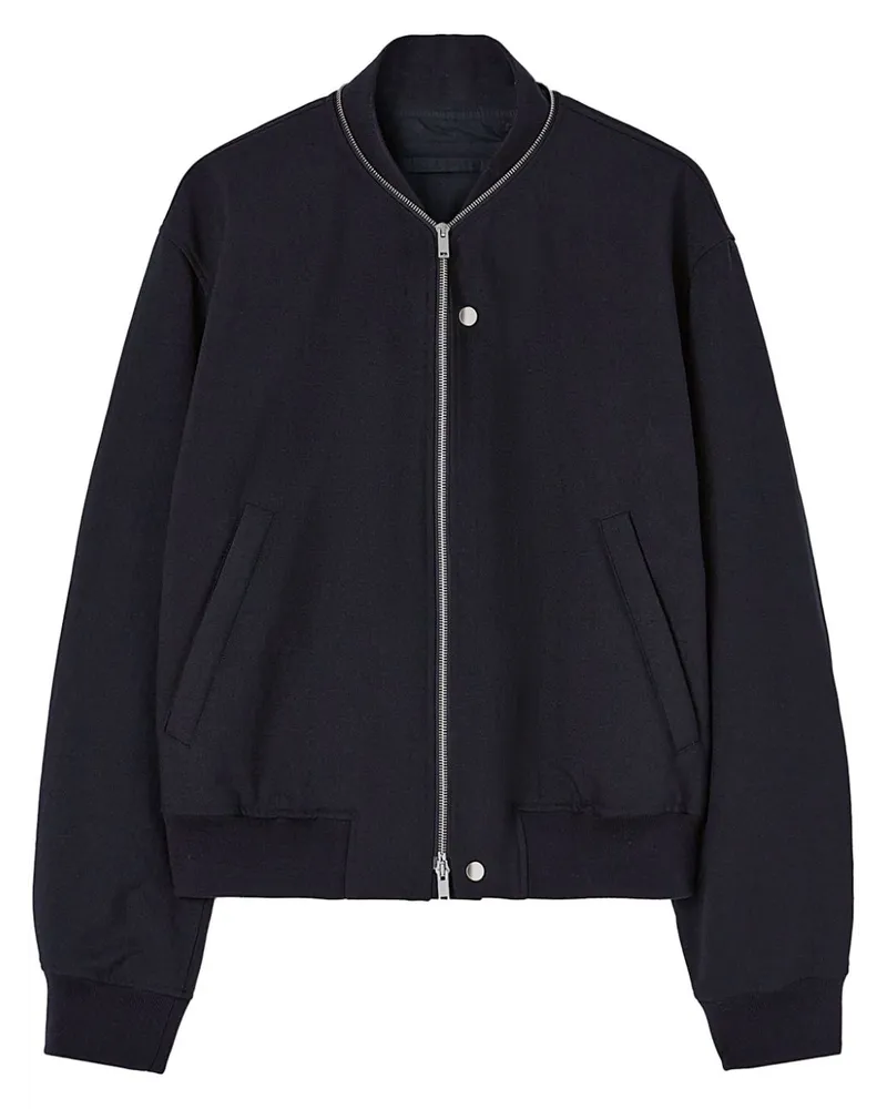 Jil Sander Bomberjacke mit Reißverschluss - Blau Blau