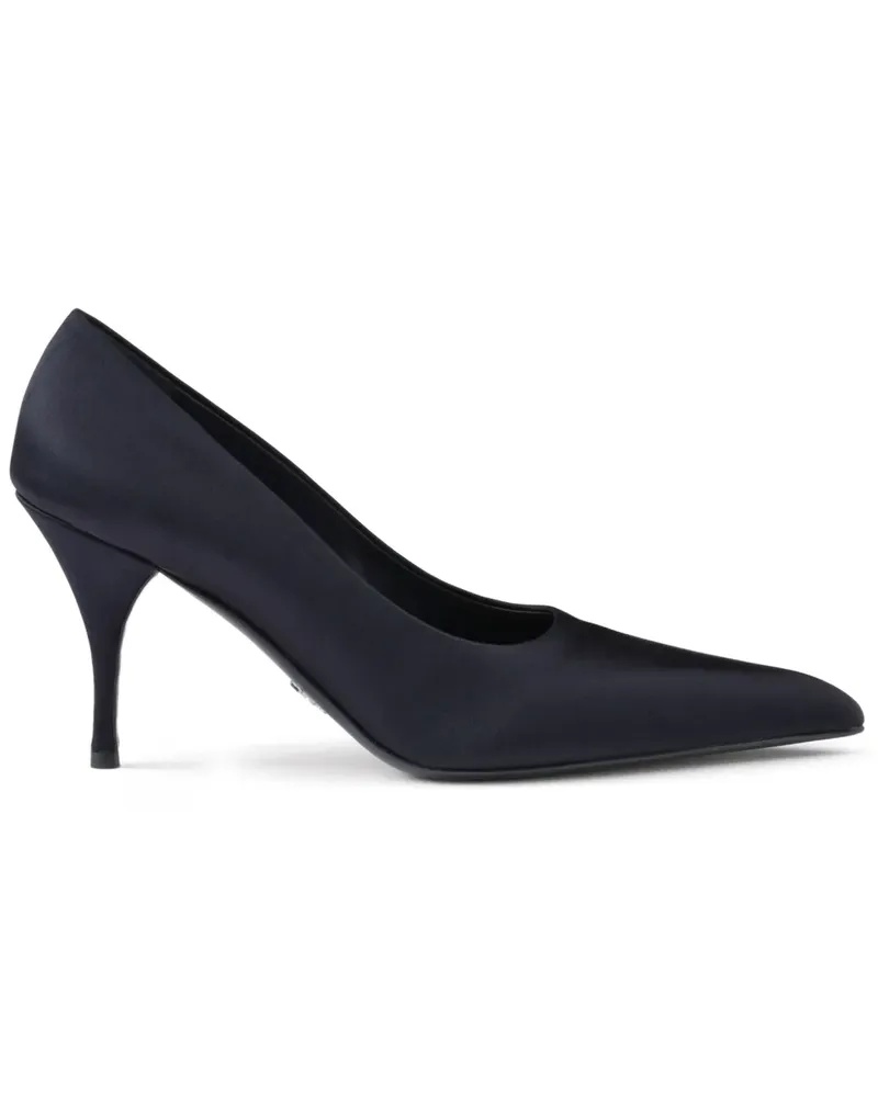 Prada Pumps aus Satin 85mm - Blau Blau