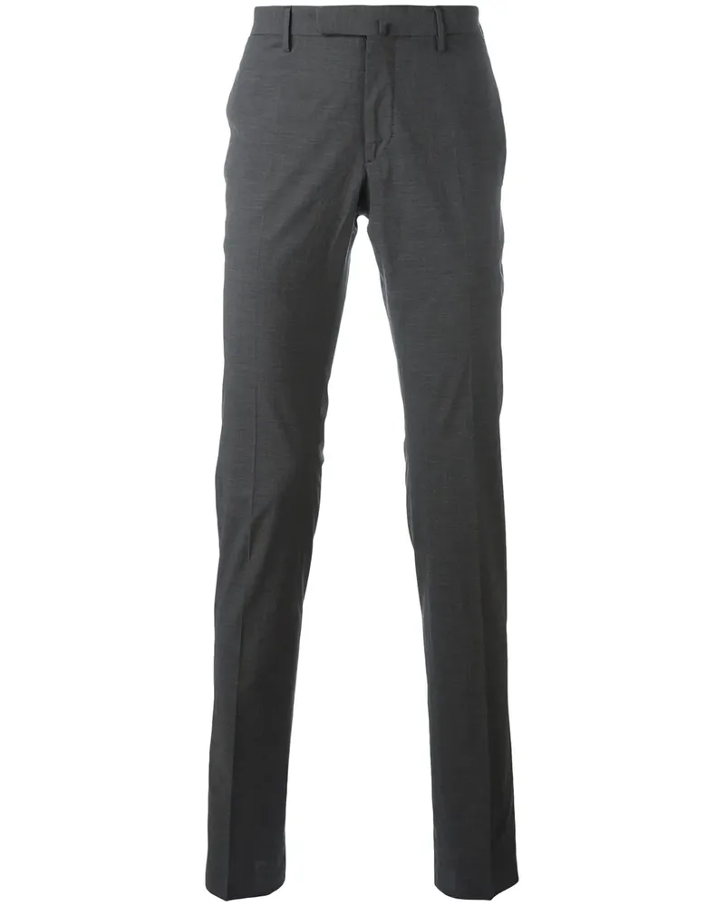 Incotex Chino mit schmalem Bein - Grau Grau
