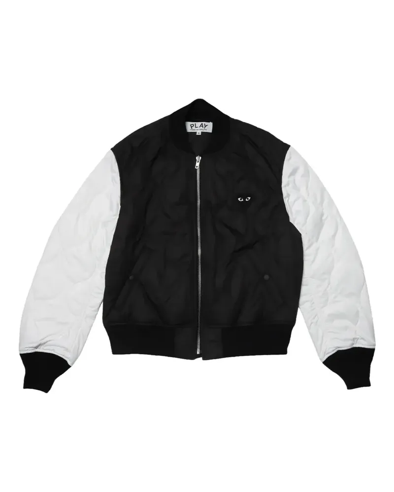 Comme des Garçons quilted heart-print bomber jacket - Schwarz Schwarz